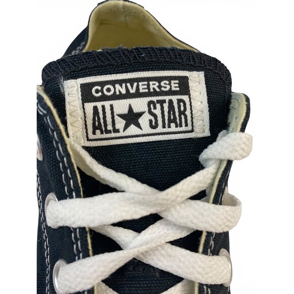 Converse All Star Low Black White Sneakers Mens 4 Womens 6 Chuck Taylor Shoes - Picture 5 of 16